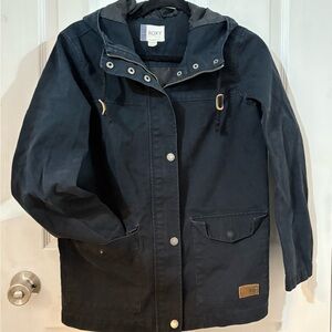 ROXY | Junior XS| Ocean Song Hooded Anorak Jacket in Black